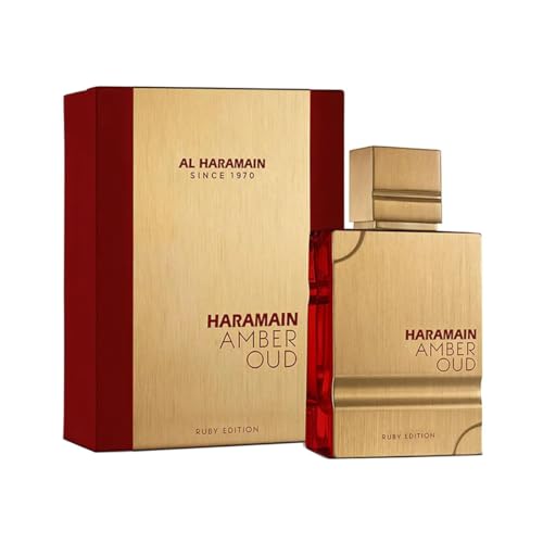 Al Haramain Amber Oud Ruby Edition - Arabian Perfume for Women and Men - Unisex Amber Perfume - Long Lasting Perfume for Men and Women - 2 oz