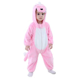 Baby Pink Dinosaur Costumes Unisex Toddler Outfit Halloween Dress Up Romper 3-4 Years