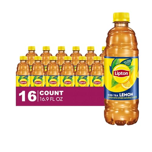 Lipton 16-Pack of Lemon Iced Black Tea Plastic Bottle 16.9 fl oz