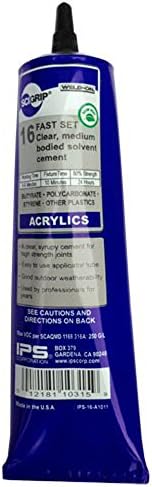 IPS Weld-On 16 Acrylic Plastic Cement, 5 oz Tube
