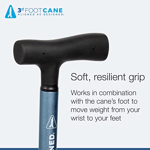 The 3rd Foot Cane is Patented to Maintain Balance, Stability, Upright Posture & Alignment for Men, Women & Seniors Best Drop Foot & Rehab Cane