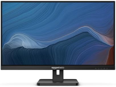 Amazon Basics - IPS Monitor 75 Hz Powered with AOC Technology FHD 1080P HDMI, Display Port and VGA Input VESA Compatible Built-in Speakers for Office and Home, 27 in, Black