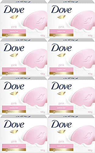 Dove Pink Beauty Cream Bar Soap, 100 Gram / 3.5 Ounce Bars (Pack of 8)