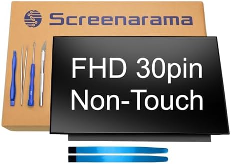 SCREENARAMA New Screen Replacement for Samsung Galaxy NP750XDA NP750XDA-KD1US KD2US (Matte) 30pin FHD 1920x1080 IPS LCD LED Display with Tools and Tape