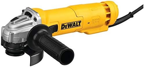 DEWALT Angle Grinder Tool, 4-1/2-Inch, Slide Switch, 11-Amp (DWE4214), Yellow