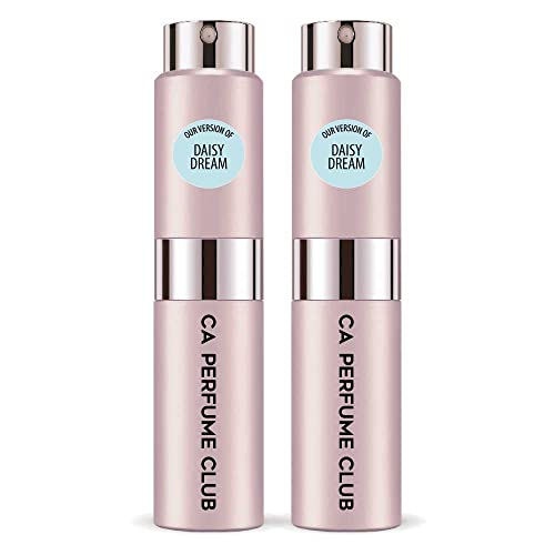 CA Perfume Impression of M. Jacobs Daisy Dream For Women Replica Version Fragrance Dupes Concentrated Long Lasting Eau de Parfum Spray Refillable Atomizer Bottle 0.27 Fl Oz-X2