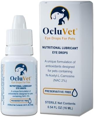Eye Drops for Pets | Clinically Studied Antioxidants for Pets with Cataracts | Made in The USA | Includes 2% N-Acetyl-L-Carnosine (NAC) | 16mL