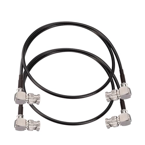 Superbat 3G/6G/12G SDI Cable 2ft BNC Cable 75 Ohm Thin Precision SDI Video Cable Right Angle Supports HD-SDI/3G-SDI/4K/8K Monitor Surveillance Camera CCTV System