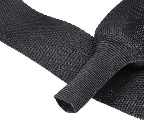 2 in 1 Heat Shrink Braided Sleeving Fabric Tubing-Perfectly fit Irregular Shape Hose/Cable/Wire (3/8"(10mm), 32FT)