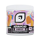 Advanced Energy - Energy Boosting Formula with Electrolytes for Hydration - L-Theanine to Combat Jitters - Sugar Free & Keto Friendly - No Maltodextrin (40 Servings) (Magic Rainbow Sherbet)