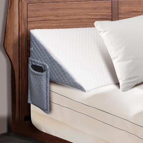 Twin Size Wedge Pillow for Headboard, Bed Gap Filler Pillow, Stop Pillow Falling Down, Triangle Bloster