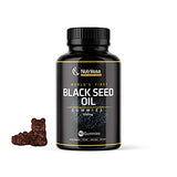 Nutriissa Organic Black Seed Oil Gummy - World's First Gummies w/ 4%+ Thymoquinone – Cold-Pressed Vegan Black Cumin Seed Nigella Sativa Oil – Antioxidant Support – 1050mg (90ct)