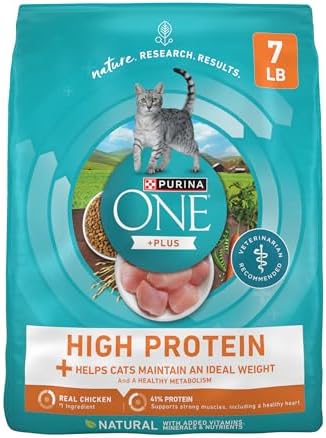 Purina ONE High Protein, Healthy Weight Plus Ideal Weight With Chicken Dry Cat Food Weight Control Formula - 7 lb. Bag