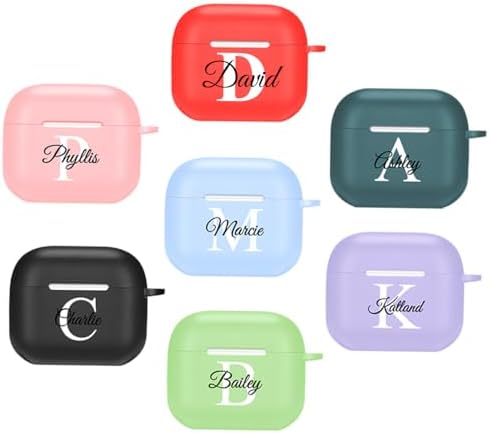 Custom Name AirPods Case for Apple AirPod 4(2024),DIY TPU Soft Personalized Text Gift Shock Absorption AirPod 4(2024) Case Cover (Airpods 4 case)