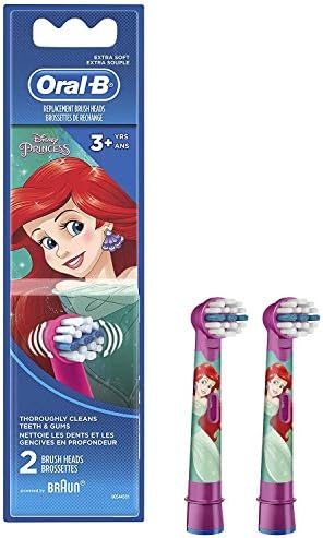 Oral-B Kids Extra Soft Replacement Brush Heads featuring Disney Princesses, Ages 3+, 2 count
