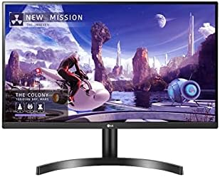 LG 27QN600-B 27” QHD (2560 x 1440) IPS Computer Monitor Display with FreeSync, sRGB 99% Color Gamut, HDR10 with a 3-Side Virtually Borderless Design, Black