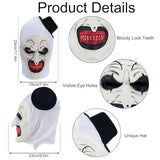 Clown Halloween Costume Adults Art Clowns Cosplay Bodysuit with Mask Gloves Knife for Scary Killer Funny Outfit RK019S