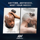 AidallsWellup Head Shavers for Bald Men: As Seen on NBC select Cordless Head Shaver - Waterproof Electric Razor Grooming Kit, Dry Wet Shaving for Men