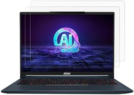 YINOVEEN 2 Pack 16 inch Anti Glare Screen Protector For MSI Stealth 16 AI Studio/Pulse 16 AI/Vector 16 HX/Sword 16 HX/Crosshair 16 HX/Stealth 16 Studio Laptop, Reduce Eyes Strain Filter