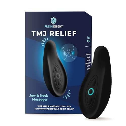 FRESH KNIGHT TMJ Massager | TMJ Relief Products Jaw | Jaw Massager and TMJ Massage Tool for Pain Relief, Stiff Jaw, Tension, Stiffness, and Headaches