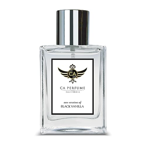 CA Perfume Impression of Black Vanilla For Women & Men Replica Fragrance Dupes Eau de Parfum Spray Bottle 1.7 Fl Oz/50ml-X1