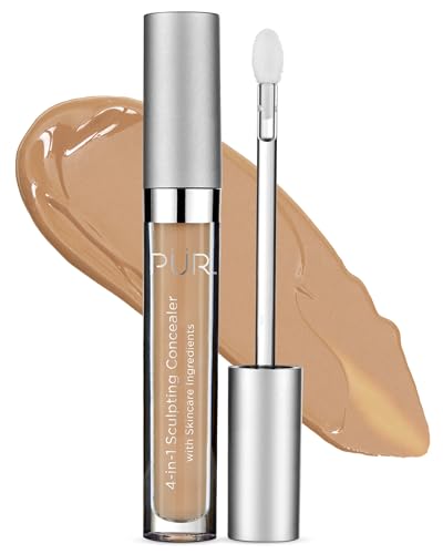 PUR Beauty 4-in-1 Sculpting Concealer for Women - Conceals, Brightens, Plumps & Corrects - Hydrating & Moisturizing Makeup Concealer with Medium to Full Coverage for Dark Circles