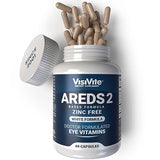 Zinc Free AREDS 2 Eye Vitamins - Zinc Free Eye Vitamins - Zeaxanthin Plus Lutein Eye Vitamins - Soy-Free VCaps - No Zinc and Copper