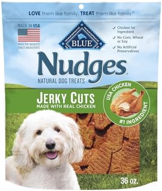 Blue Buffalo Nudges Jerky Cuts Natural Dog Treats Chicken