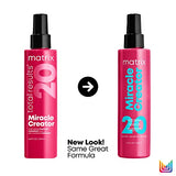 Matrix Miracle Creator Leave-In Conditioner Spray | Moisturize, Detangle, and Control Frizz | Heat Protectant | All Hair Types | Sulfate Free | Adds Shine & Helps Prevent Breakage | 6.8 Fl. Oz.