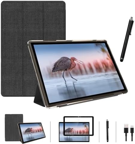 Tablet 10 Inch Android 14 Tablets With Case 6GB RAM+32GB ROM+1024GB Expand, 6000mah Battery Quad-Core Processor Tableta, 8MP Dual Camera WiFi 10.1'' IPS HD Touch Screen Incloud Case Screen Flim Stylus