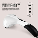 cotsoco Handheld Neck Back Massager - Double Head Electric Full Body Massager - Deep Tissue Percussion Massage Hammer for Muscles, Arm, Neck, Shoulder, Back, Leg, Foot (Black)