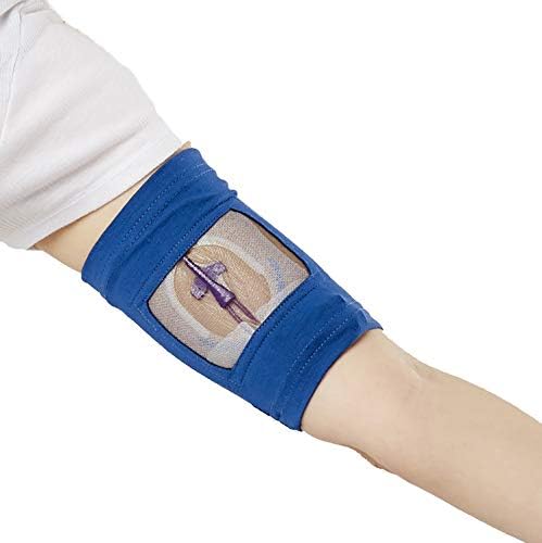 Care+Wear PICC Line Cover – Ultra-Grip PICC Line Sleeve for Upper or Lower Arm with Mesh Viewing Window, Provides Improved Comfort and Security for PICC Line Coverage