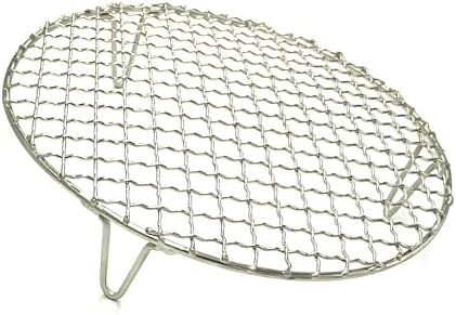Canning Rack Wire Steaming Cooling and Baking Barbecue Rack with 2" Height Legs Dia 8.66" Stainless Steel Cross Wire for Air Fryer Instant Pot Pressure Cooker Canning Dutch Oven (220mm/8.66")