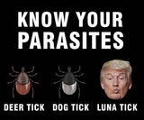 Know Your Parasite Lunatick - Funny Anti-Trump 18X24 inch 2-Sided Political Yard Sign with Stake