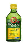 Möllers Tran Cod Liver Oil 250 ml/ 8.45 fl oz | Citron Flavor | Omega-3 | Fish Liver Oil