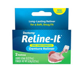 DENTEMP Denture Reline Kit - Advanced Formula Reline It Denture Reliner - Denture Kit to Refit and Tighten Dentures for Both Upper & Lower Denture