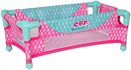 Cry Babies Baby Doll Crib Accessory (Doll Not Included) | for Dolls up to 16" | Ages 2+