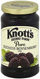 KNOTT'S BERRY FARM Seedless Boysenberry Jam, 16oz Jar (Pack of 2)