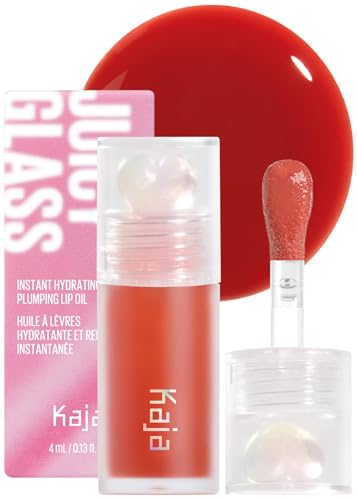 KAJA Lip Plumping - Juicy Glass 06 Apple Cider | Hydrating, Feel Plumped and Lightweight with Vitamin Tree Fruit Oil, Vegan, Cruelty-Free, Clear Tint Stain Shine Gloss Plumper, Long Lasting