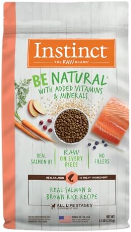 Instinct Be Natural Salmon & Brown Rice Dry Dog Food, 4.5 lb. Bag
