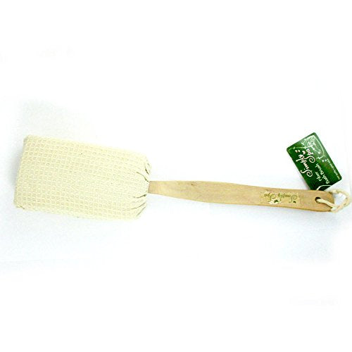 Natural Sisal Fiber Bath Body Brush Spa Shower Back Sponge Scrubber Long Handle Natural Loofah Exfoliating Body Sponge Scrubber Back Scrubber