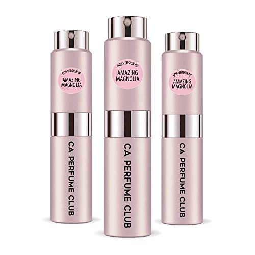 CA Perfume Impression of Phlsphy Amaze Gracefully Magnolia For Women Replica Version Fragrance Dupes Concentrated Long Lasting Eau de Parfum Spray Refillable Atomizer Bottle 0.27 Fl Oz-X3