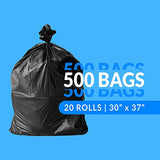 Reli. SuperValue 16-25 Gallon Trash Bags | 500 Count Bulk | Black Multi-Use Garbage Bags