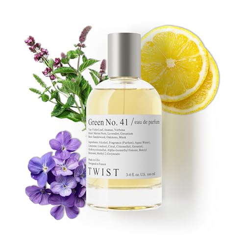 Twist Green No. 41 - Eau De Parfum Inspired by Creed's Green Irish Tweed, Long-Lasting Perfume For Men, Paraben Free, Vegan, Clean Ingredients, Fragrance - Spray 100 ml | 3.4 fl. oz.