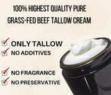 100% Pure Whipped Tallow Cream - Organic handmade FRANKINCENSE tallow cream- grass fed beef tallow balm for skin Butter- tallow Face cream & Body eczema cream-4 floz