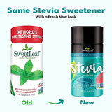 SweetLeaf Stevia Powder Shaker Jar - Zero Calorie Stevia Sweetener, No Bitter Aftertaste, Plant-Based Sugar Substitute from Keto, Non-GMO Sweet Leaf Stevia, 4 Oz Ea (Pack of 3)