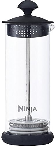 Ninja Coffee Bar Easy Milk Frother with Press Froth Technology, 5 oz. Clear/Black