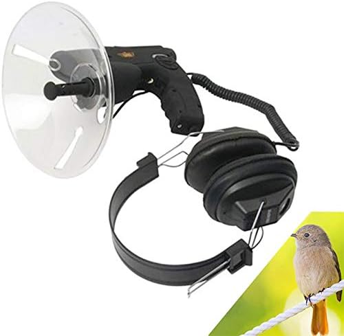 Parabolic Sound Collecting Dish Bionic Ear Mobile Device, Sound Amplifier Ear Bionic and Birds Observing Telescope, Nature Observing and Listening Digital Device