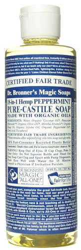 Dr. Bronners Peppermint 8oz. Castile Soap (3 Pack)