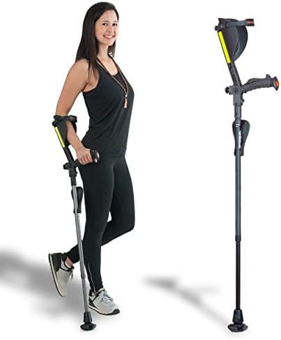 7G Ergonomic Crutch/High Performance Perfect Cane- Single Unit Ergobaum That Acts As a Extra Balance Strong Performance Walking Companion